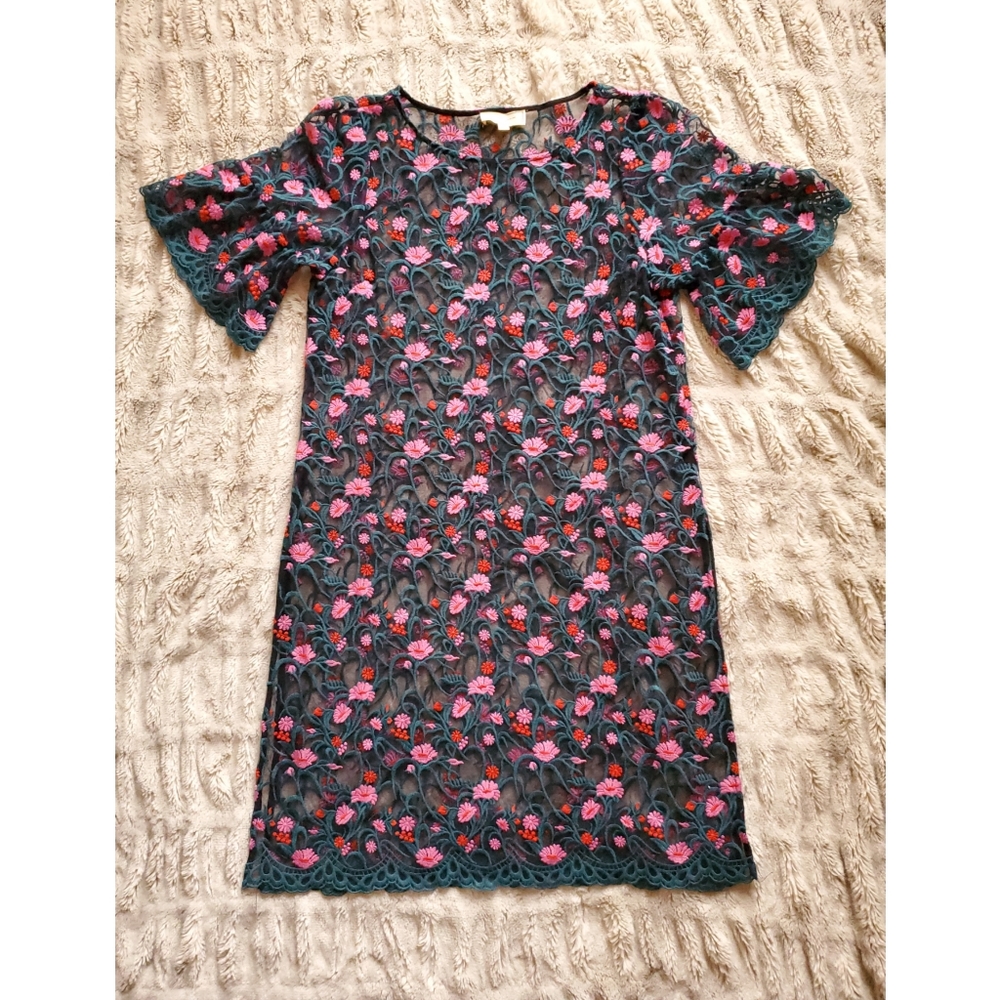 Mouslinette Soeurs floral embroidered dress